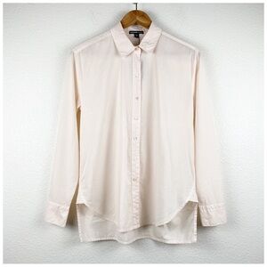 NWT‎ James Perse Cotton Lawn Boyfriend Shirt in Light Pink Size 0/XS
